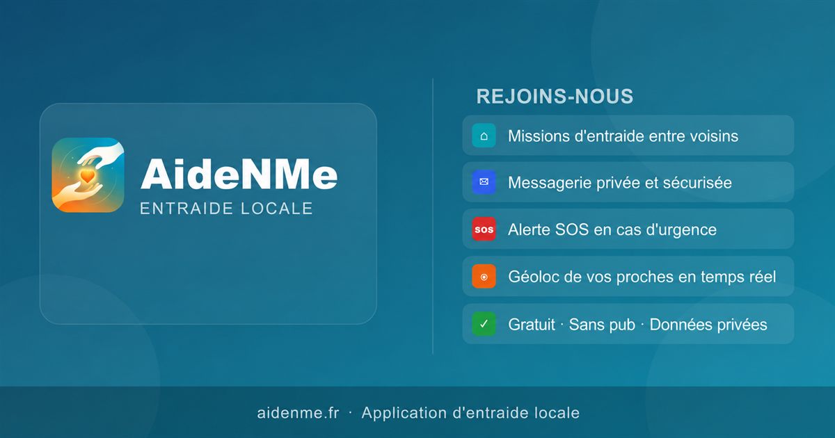 AideNMe (Application d'entraide / PWA + Android) - visuel 2