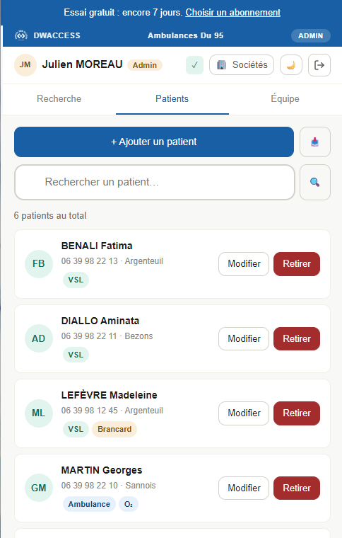 MediTransport (SaaS transport sanitaire / PWA) - visuel 1